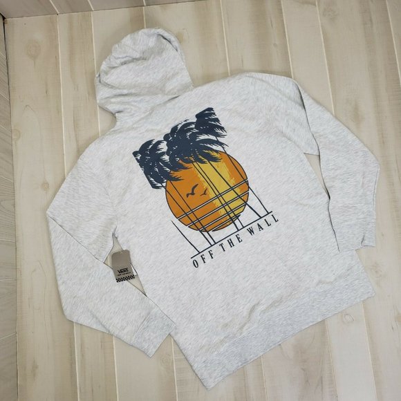 Vans Mens Large Hoodie Sweatshirt Gray NEW - Picture 2 of 5